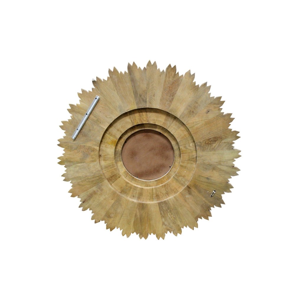 Transitional Falcon Sunburst Wall Décor with Mirror. Picture 3
