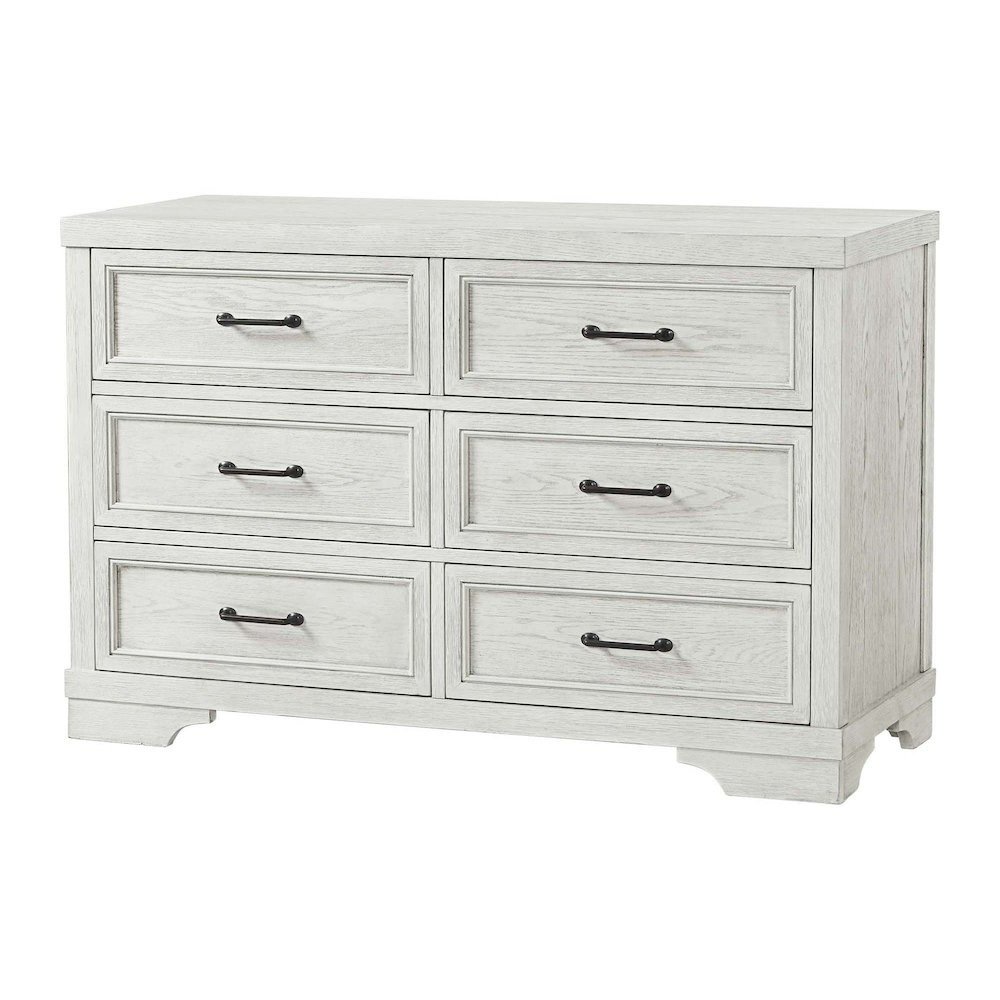 Foundry 6-Drawer Wood Dresser, White Dove. Picture 2