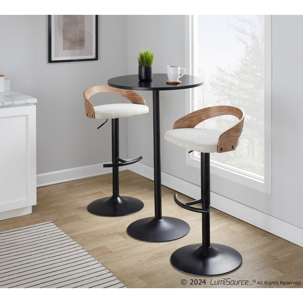 Grotto Adjustable Barstool - Set of 2. Picture 6