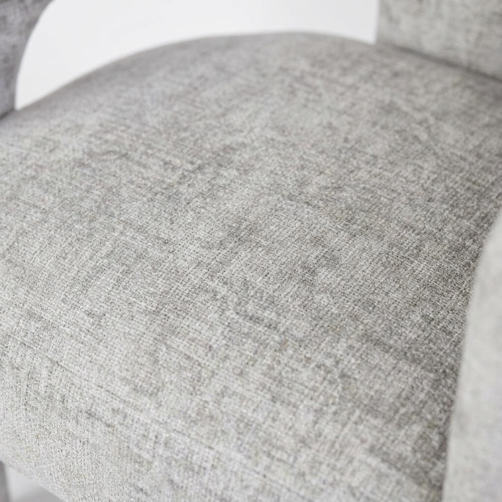 Jacquard Sculpture Accent Chair for Living Room or Bedroom, Grey. Picture 6