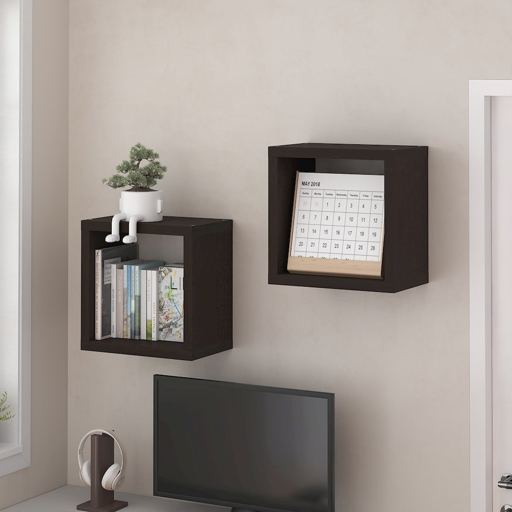 CUBICLE Floating Shelves for Wall, Cube Wall Shelf, Extra Thick. Picture 2