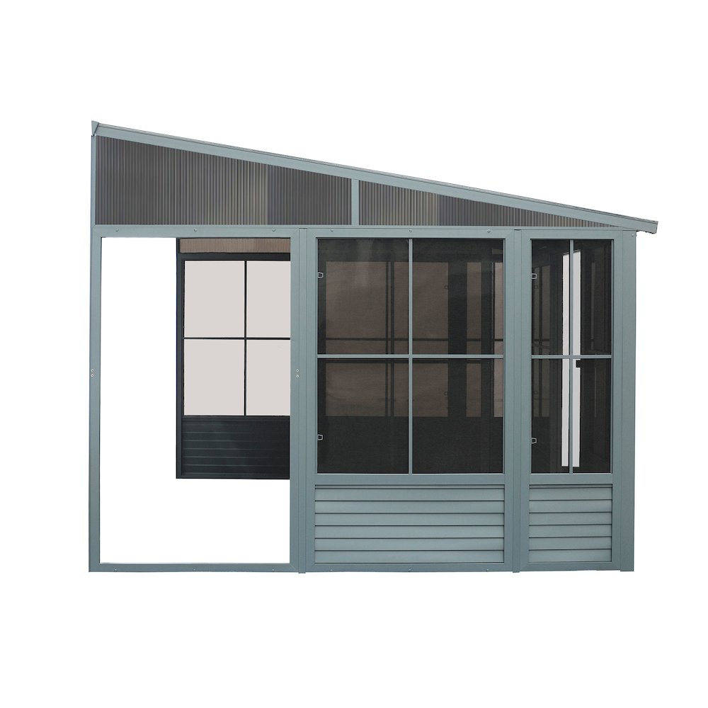 Florence Add-A-Room with Metal Roof 10 Ft. x 12 Ft. in Slate. Picture 4