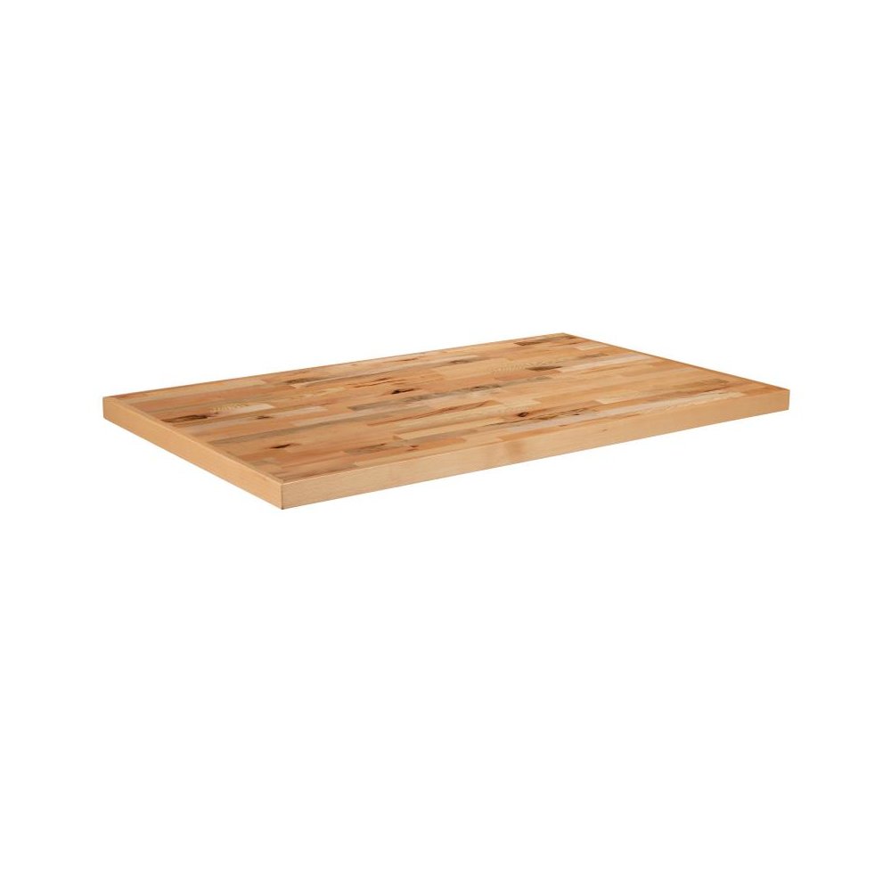 30" x 48" Rectangle Butcher Block Style Table Top. Picture 1