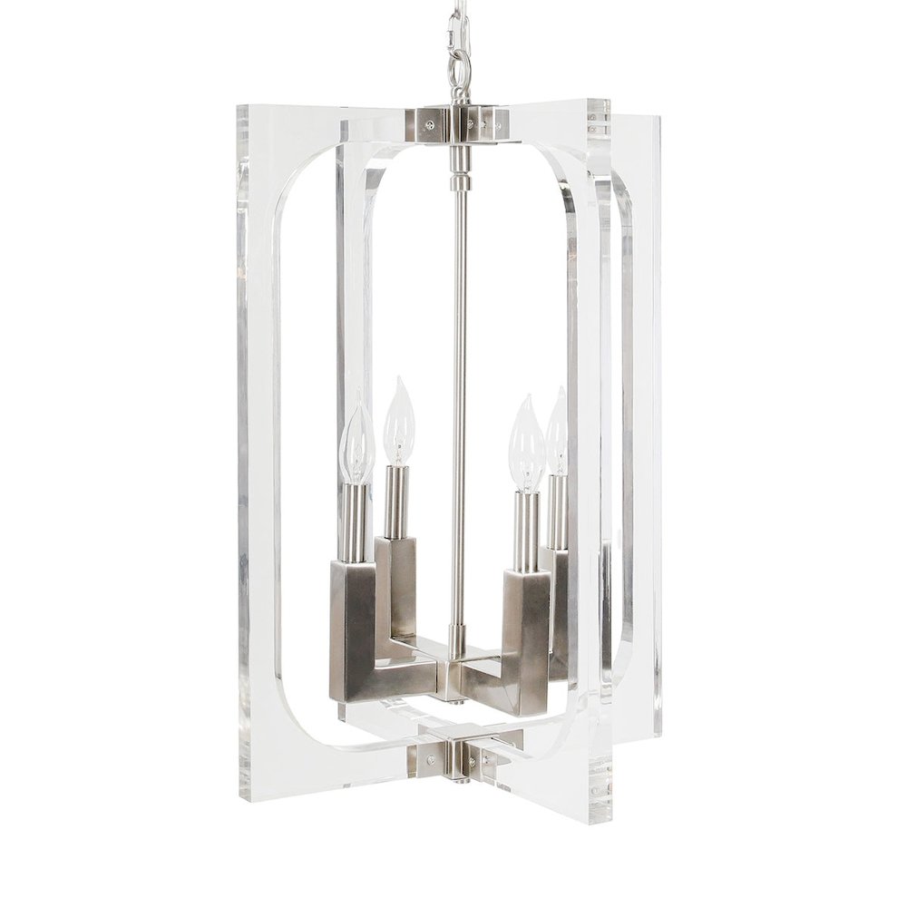 Ellison Chandelier Clear/Nickel. Picture 1