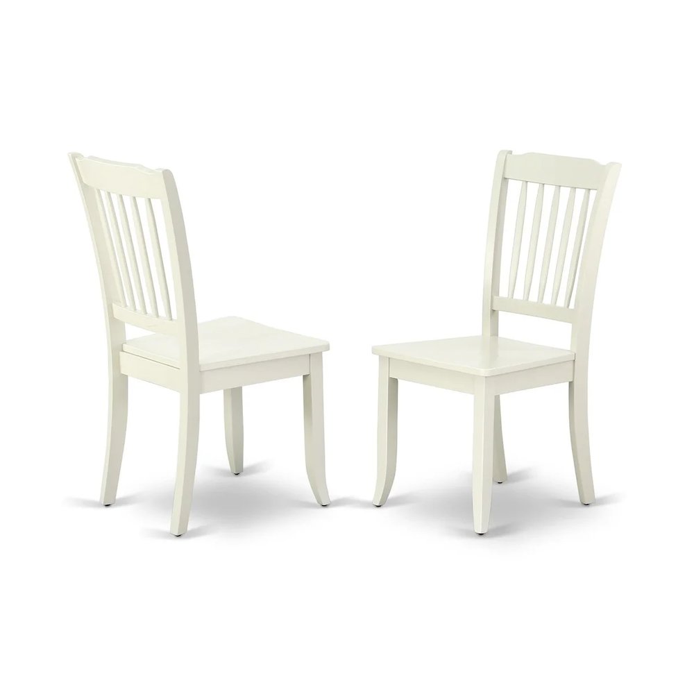 Dining Chair Linen White, DAC-LWH-W. Picture 1