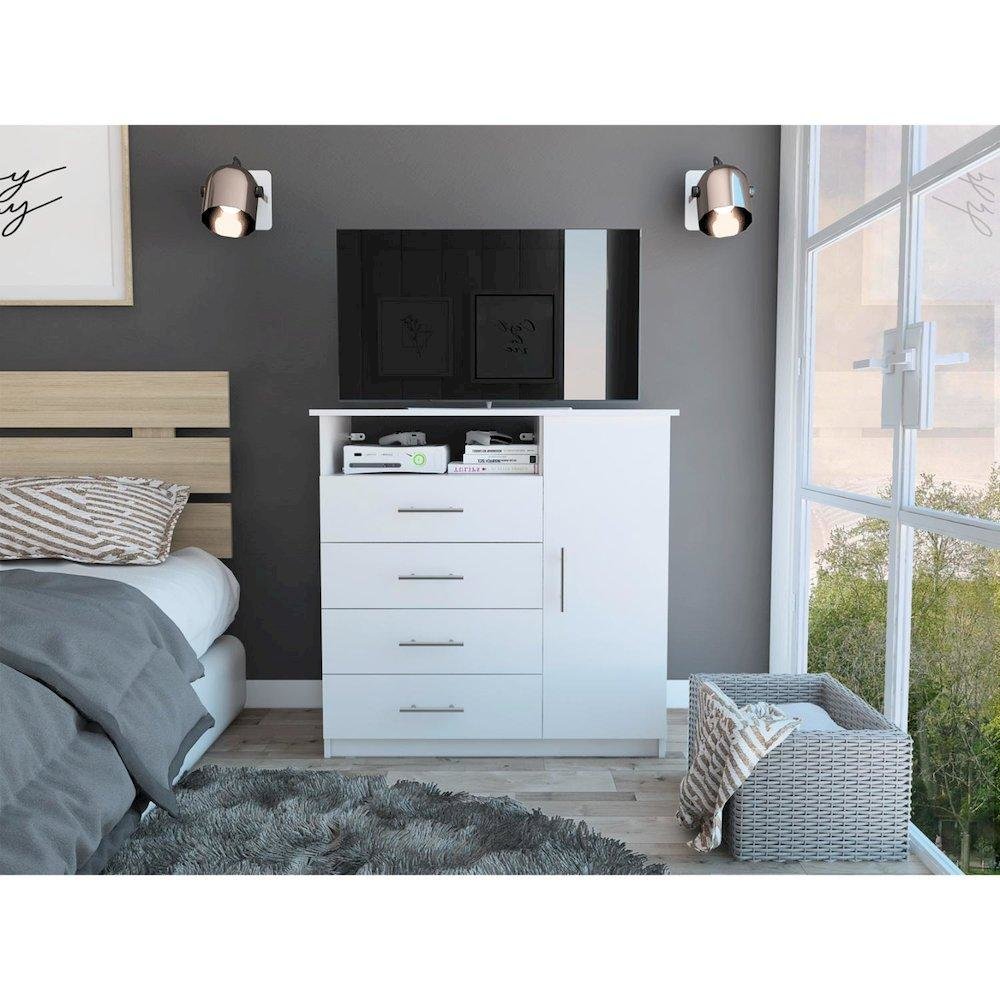 Peru Dresser White MDF. Picture 4