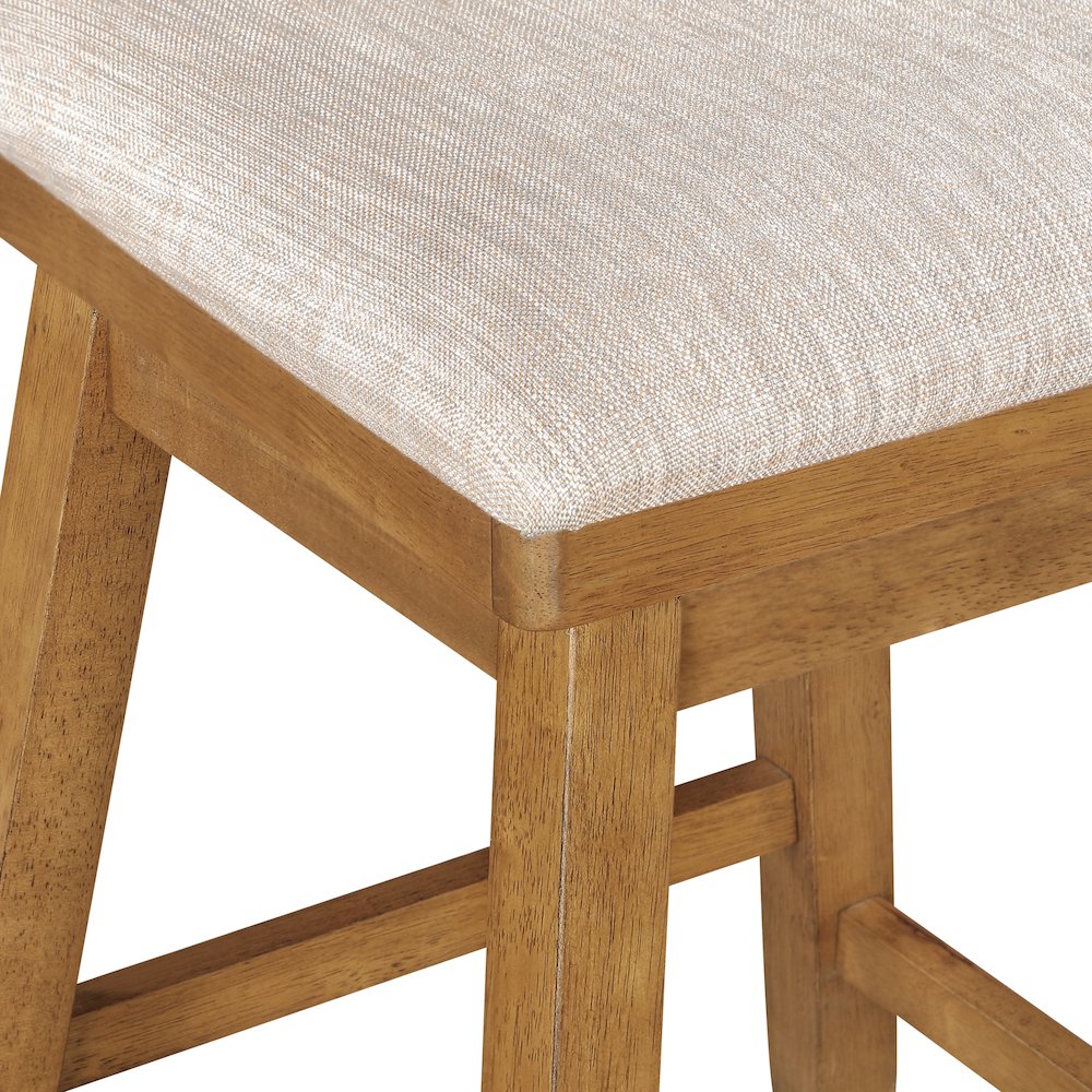 24in Brookline Swivel Barstool Oak. Picture 8