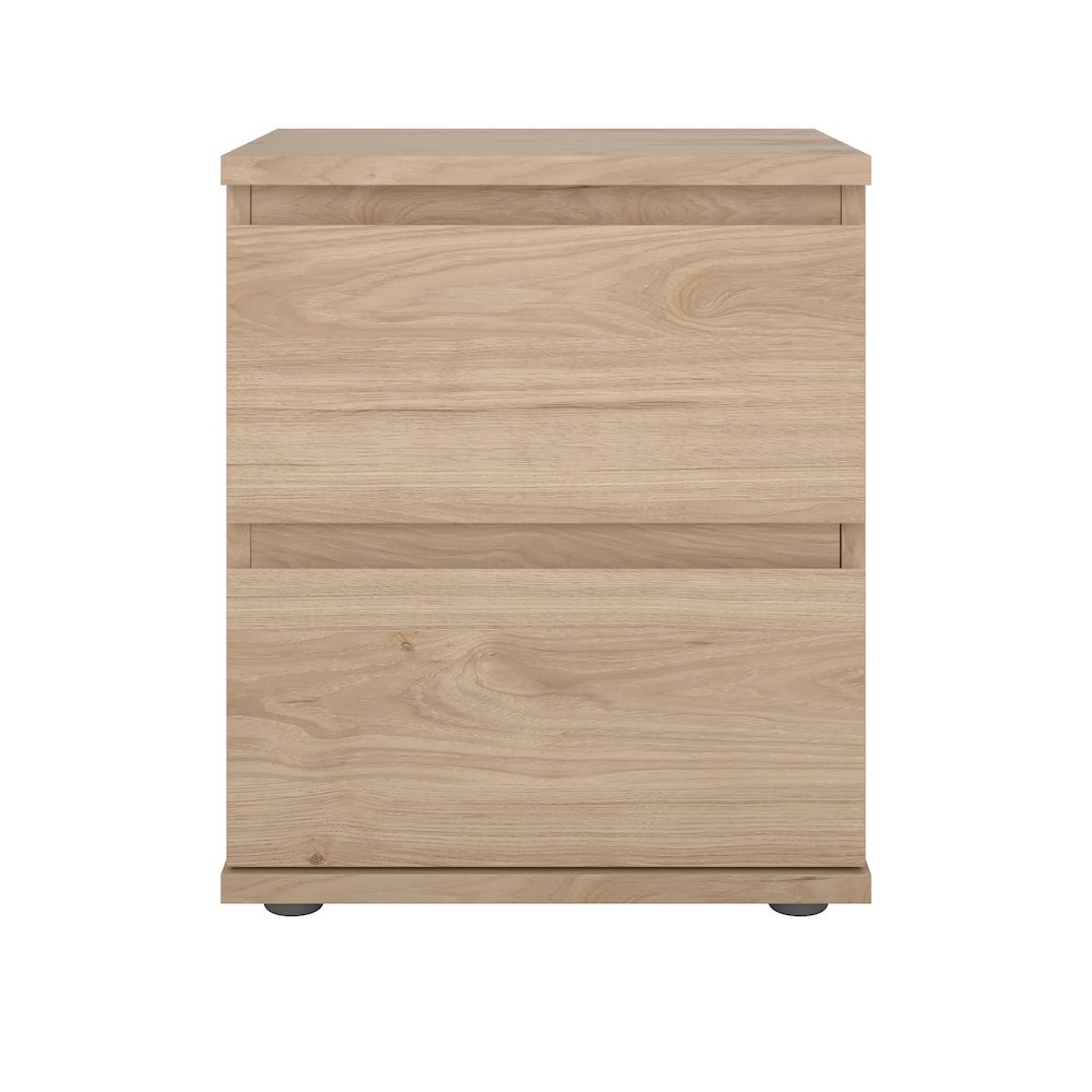 Aurora 2 Drawer Nightstand, Jackson Hickory. Picture 1