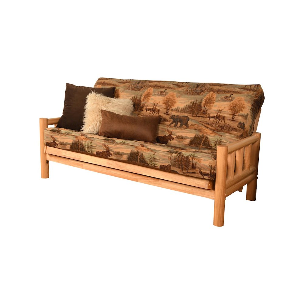 Lodge Frame-Natural Finish-Canadian Mattress. Picture 1