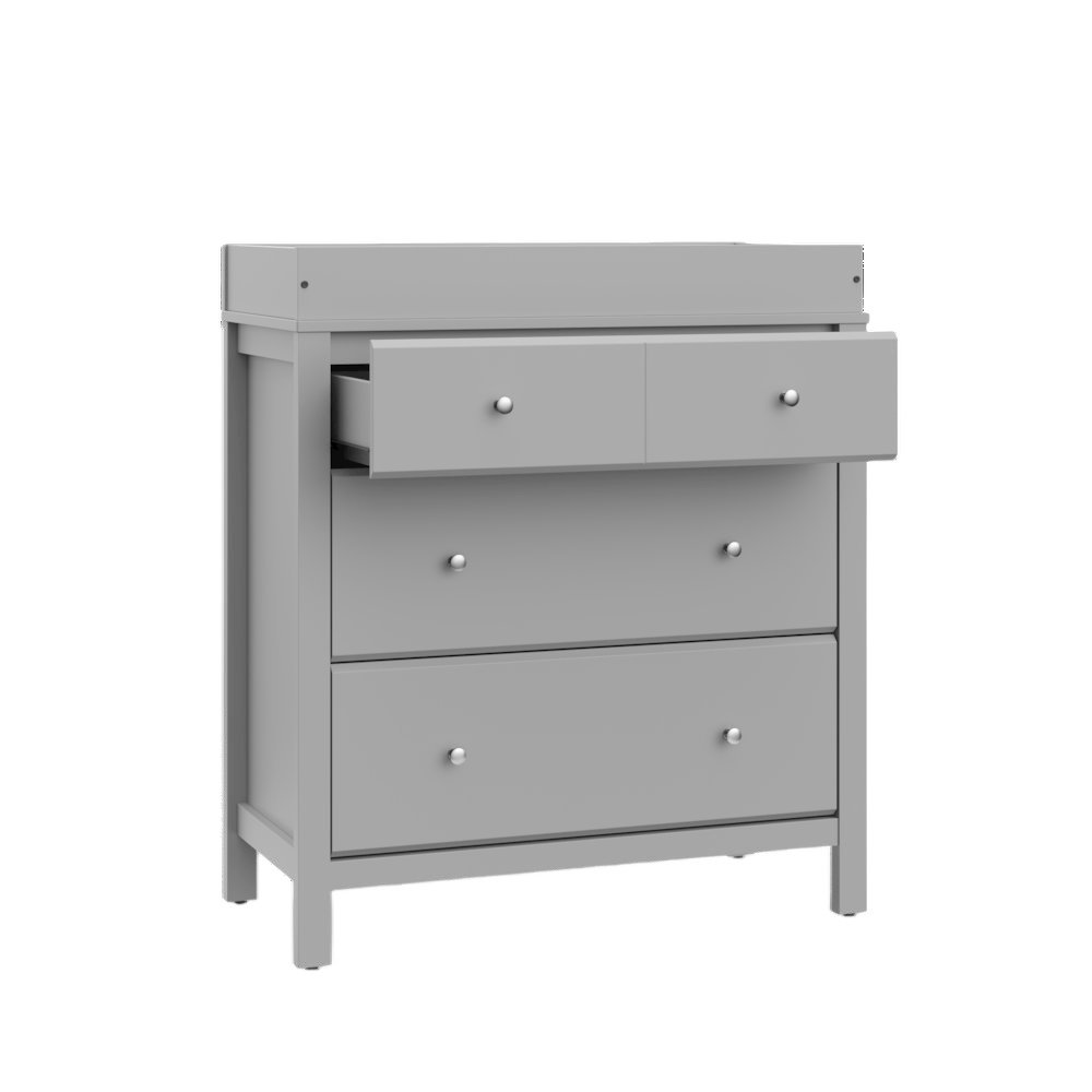 Storkcraft Carmel 3 Drawer Chest with Changing Topper (Pebble Gray). Picture 5