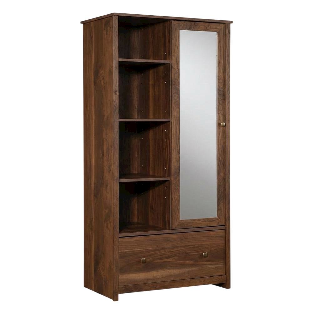 River Ranch Wardrobe Cabinet in Grand Walnut Finish. Picture 1