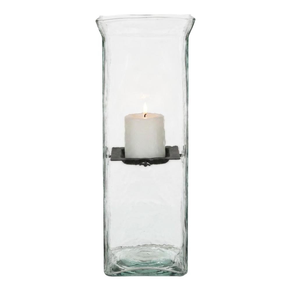 Square Candle Hurricane - Large. Picture 1
