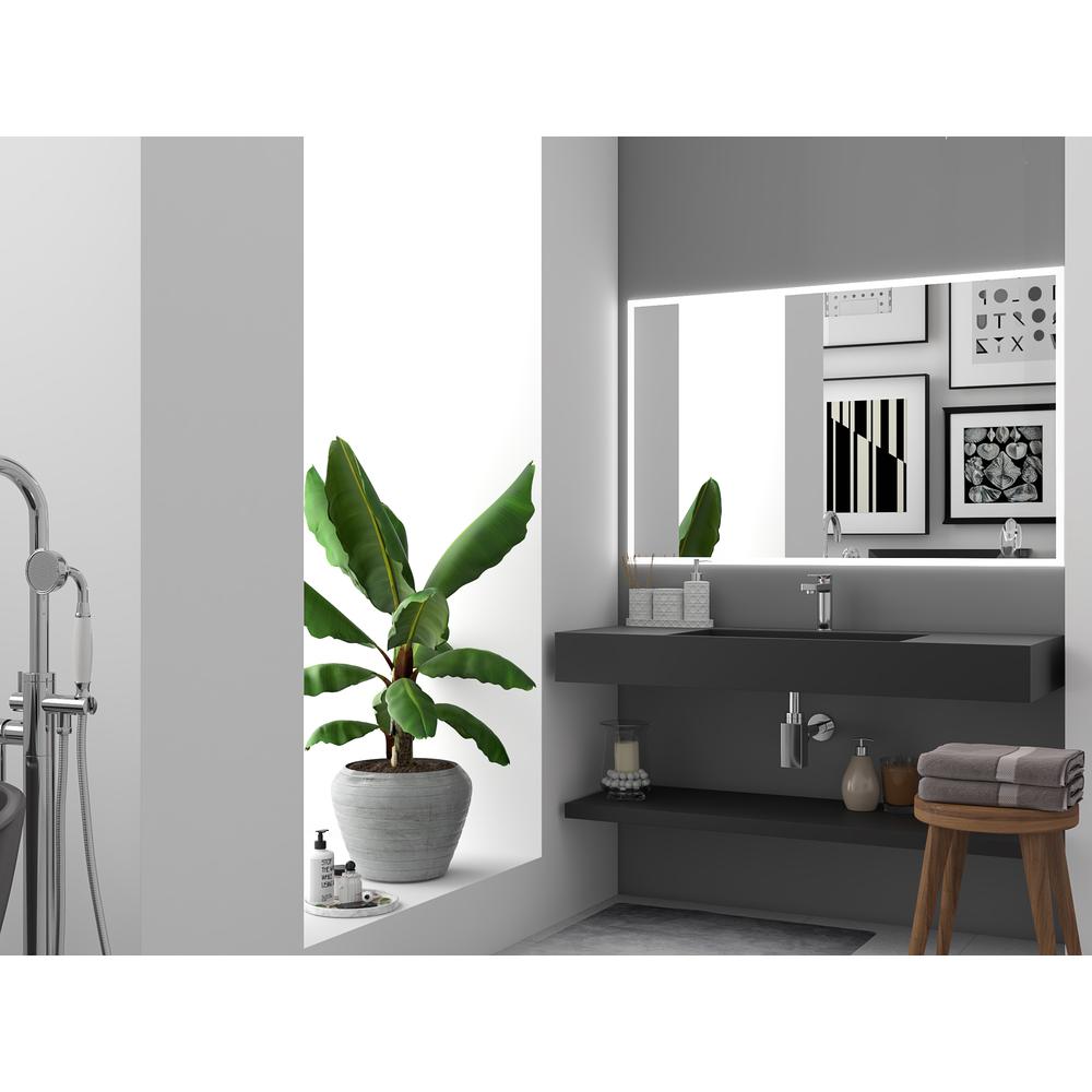 Wall-Mounted  Single Bathroom Sink with Concealed Drain Plate in Black. Picture 7