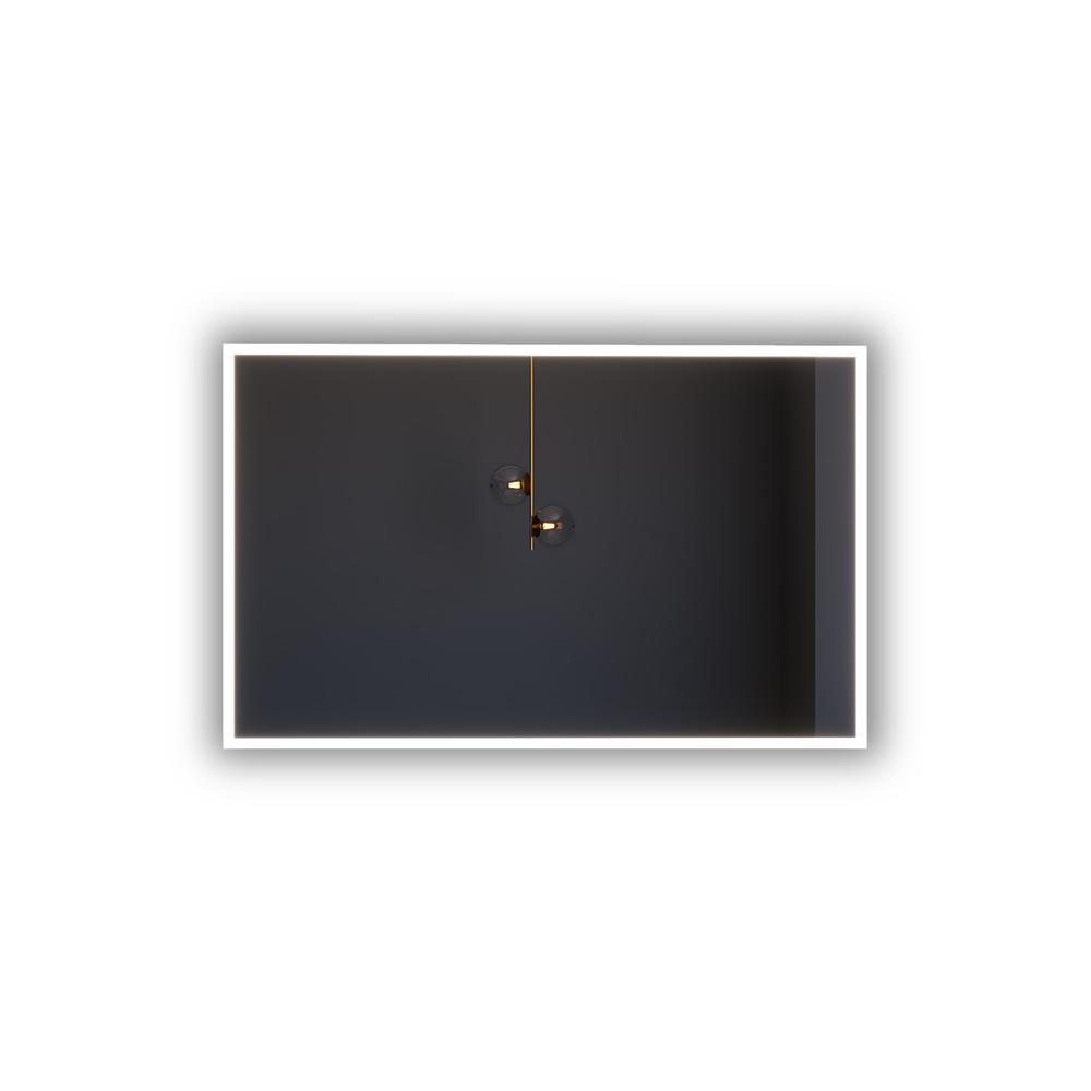 Lisa 48 in. W x 30 in. H Rectangular  Wall-Mount Bathroom Vanity Mirror. Picture 1