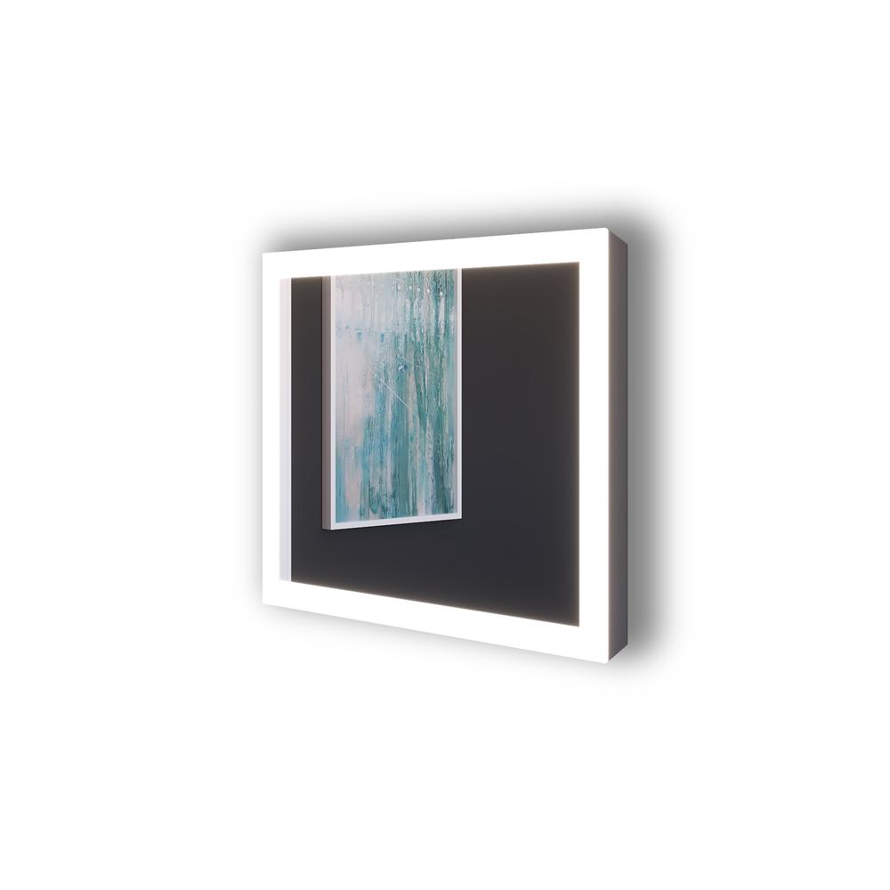 Angelina 24 in. W x 30 in. H Rectangular Light Wall-Mount Bathroom Vanity Mirror. Picture 2