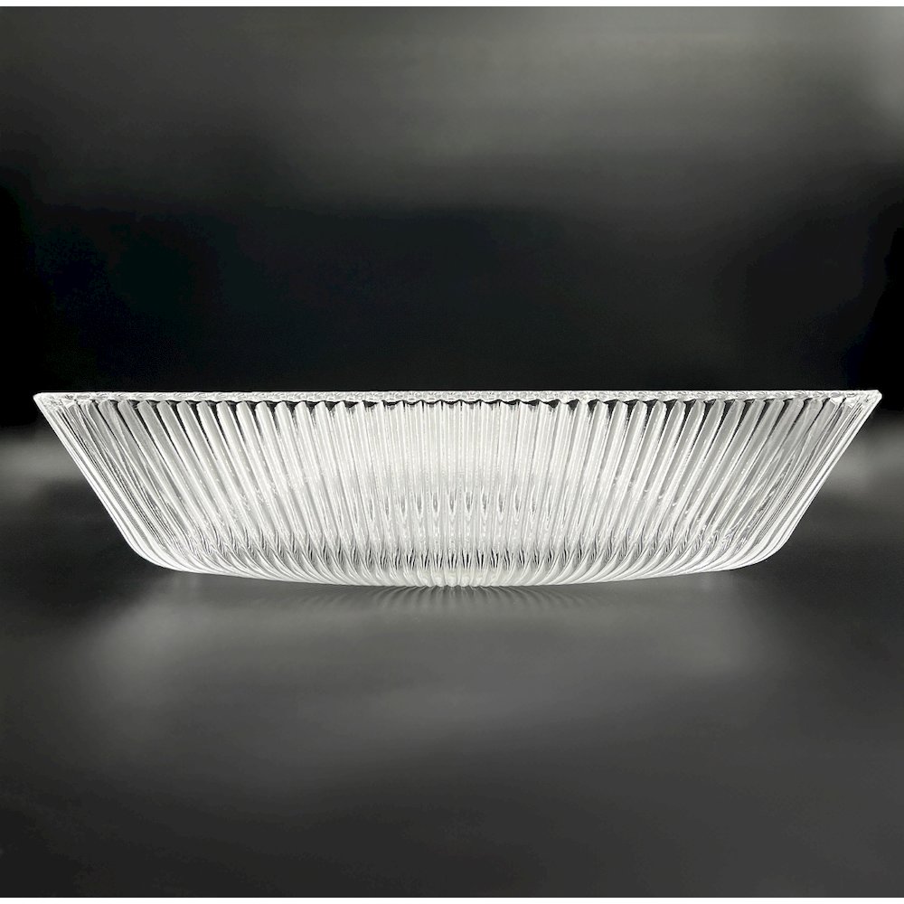 18" Decorative Square Crystal Glass Sink. Picture 4