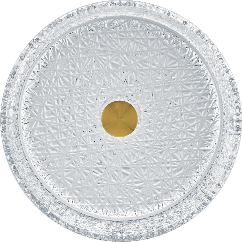 Stadium 16 in. Modern Clear Transparent  Crystal Round Circle Vessel Sink. Picture 5