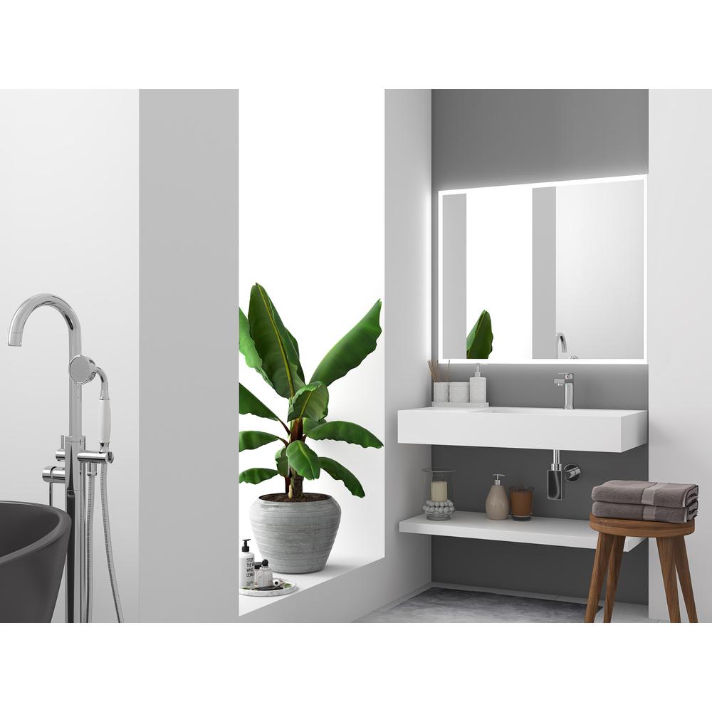 Right Basin Wall-Mounted  Single Bathroom Sink  in White. Picture 7