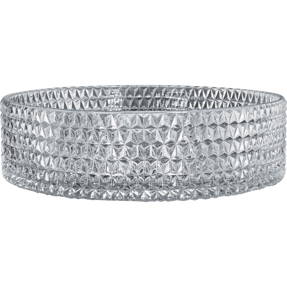 Scotch 16 in. Modern Clear Tempered Glass Crystal Round Circle Vessel Sink. Picture 4