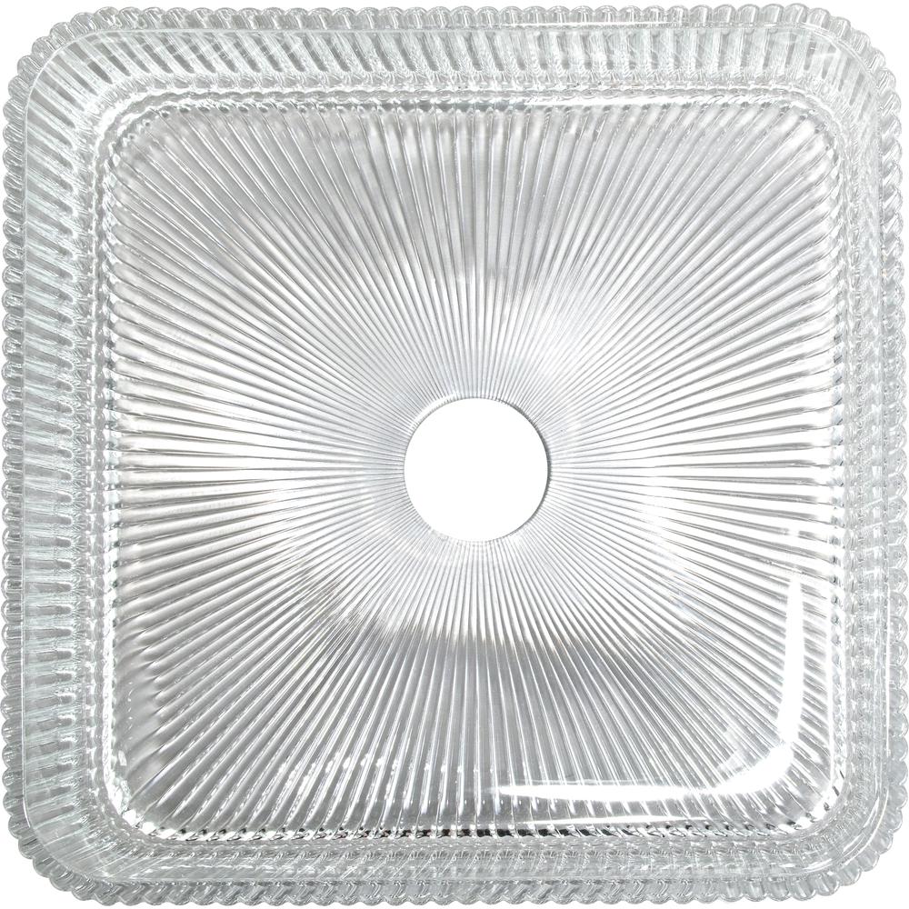 Plaza Cubic Clear Tempered Glass Crystal Square Vessel Sink - 15 in.. Picture 1