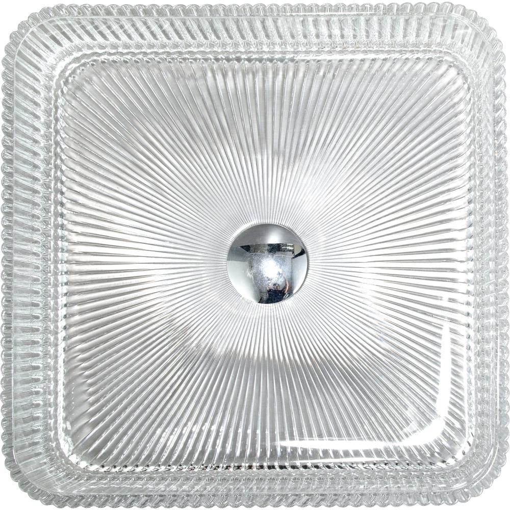 Plaza Cubic Clear Tempered Glass Crystal Square Vessel Sink - 15 in.. Picture 2