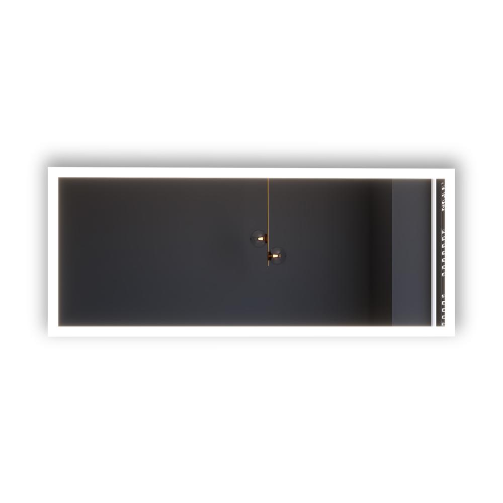 Angelina 72 in. W x 30 in. H Rectangular Light Wall-Mount Bathroom Vanity Mirror. Picture 1