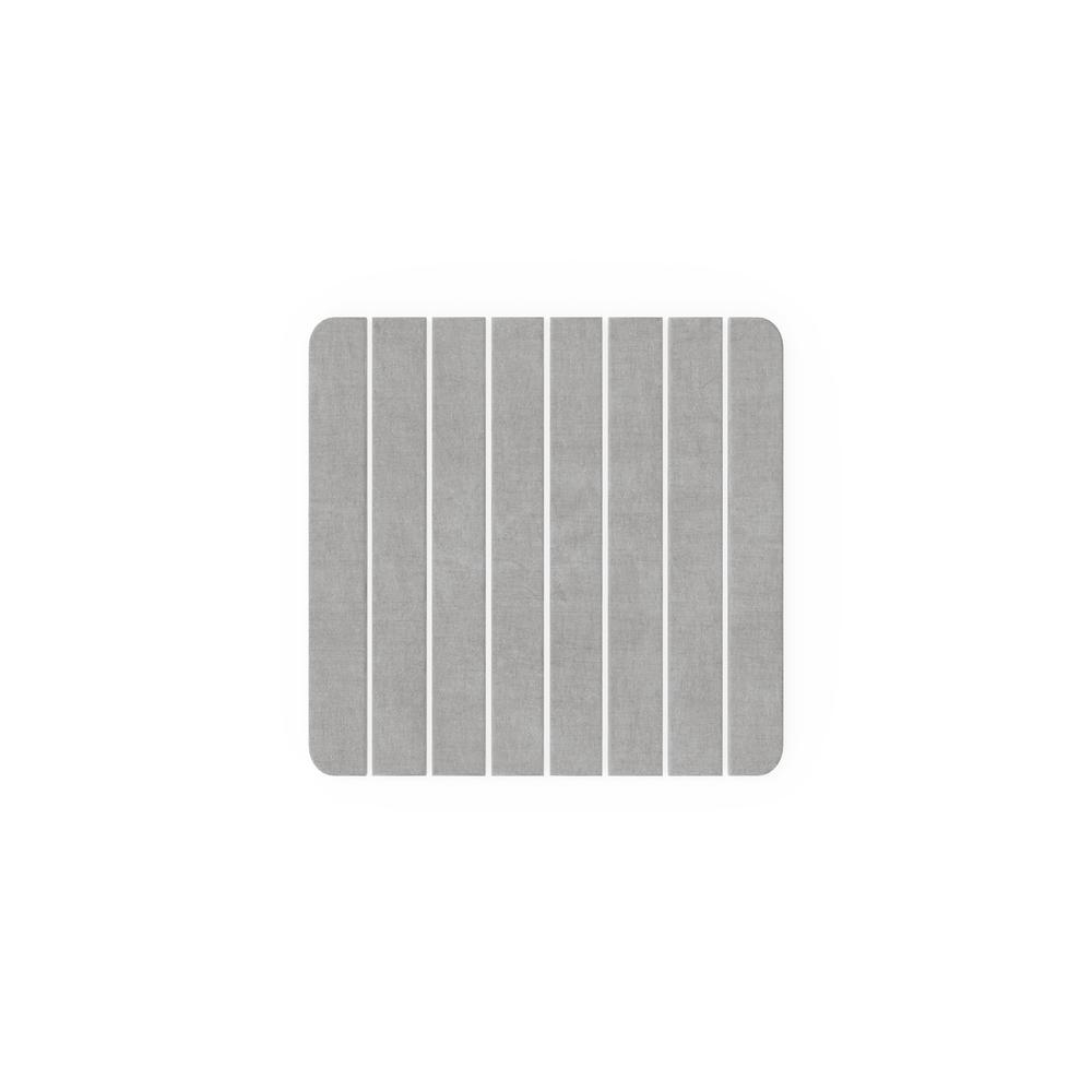 Diatomite Quick-Dry Stone Small 16" x 12" Bath Mat in Gray. Picture 1