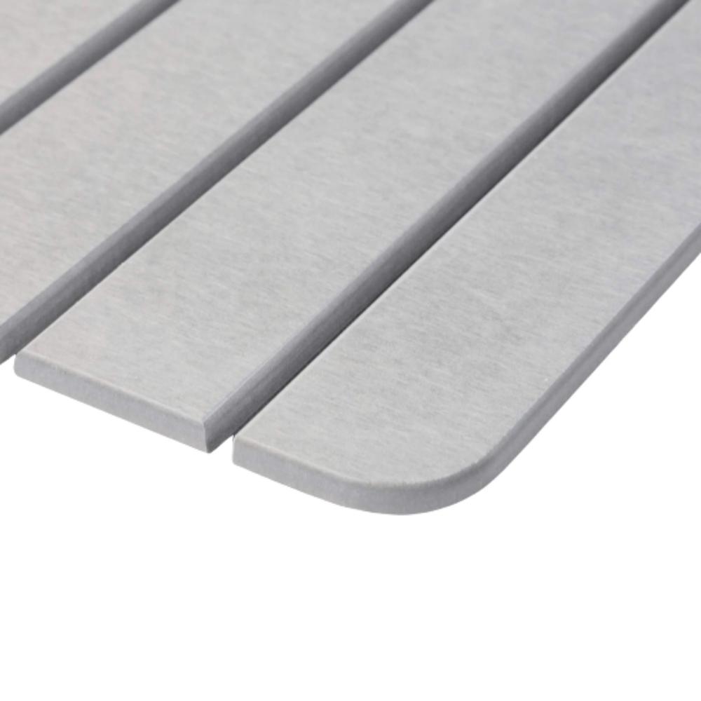 Diatomite Quick-Dry Stone Medium 24" x 15" Bath Mat in Gray. Picture 3
