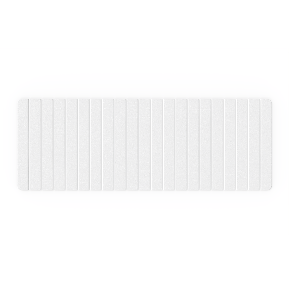 Diatomite Quick-Dry Stone Extra Large 58" x 21" Bath Mat in White. Picture 2