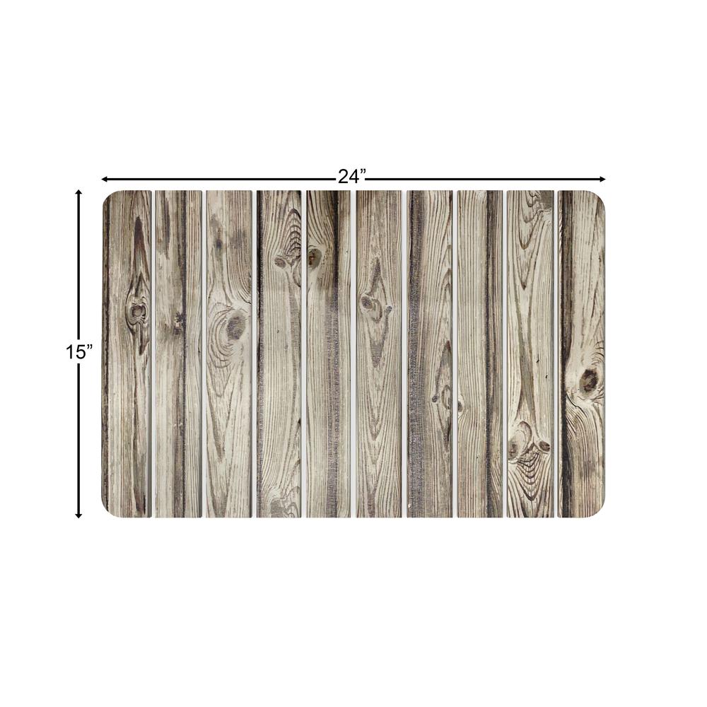 Diatomite Quick-Dry Stone Medium 24" x 15" Bath Mat in Wood Color. Picture 2