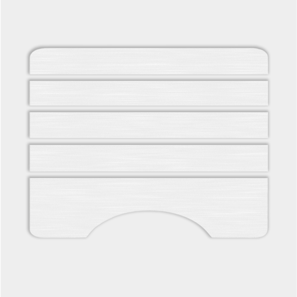 Modern Diatomite Stone Toilet Contour Mat in White. Picture 1
