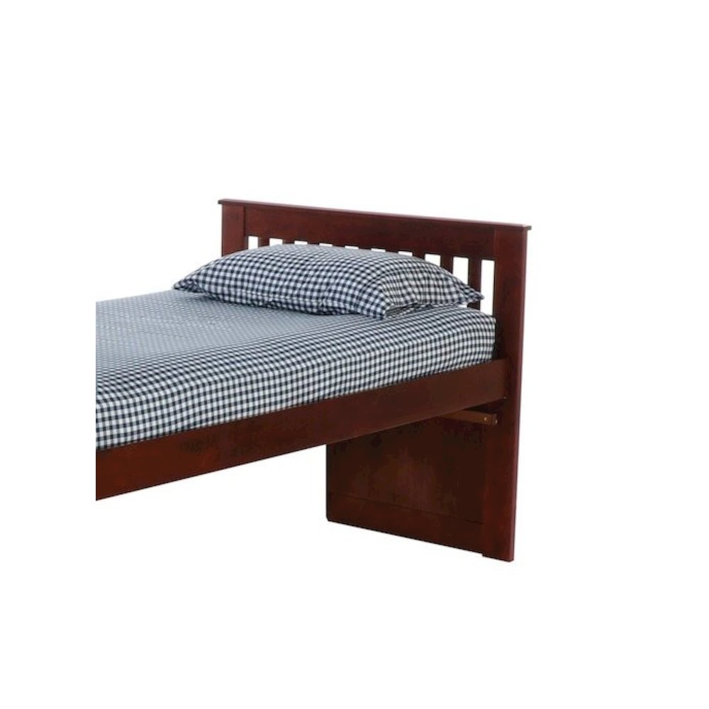 Donco Kids Twin Mission Rake Bed in Merlot. Picture 3
