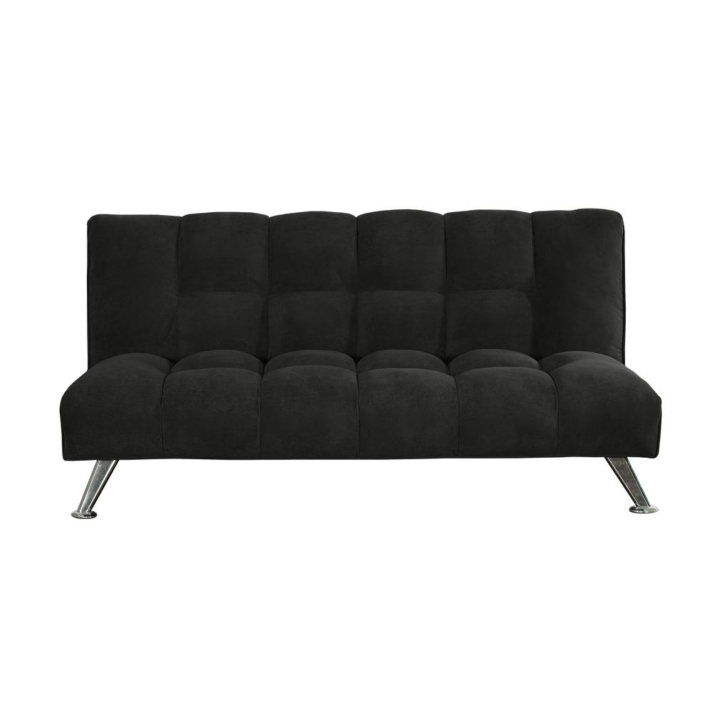Humphrey 75 in. Black Klik Klak Sleeper Sofa Bed. Picture 2