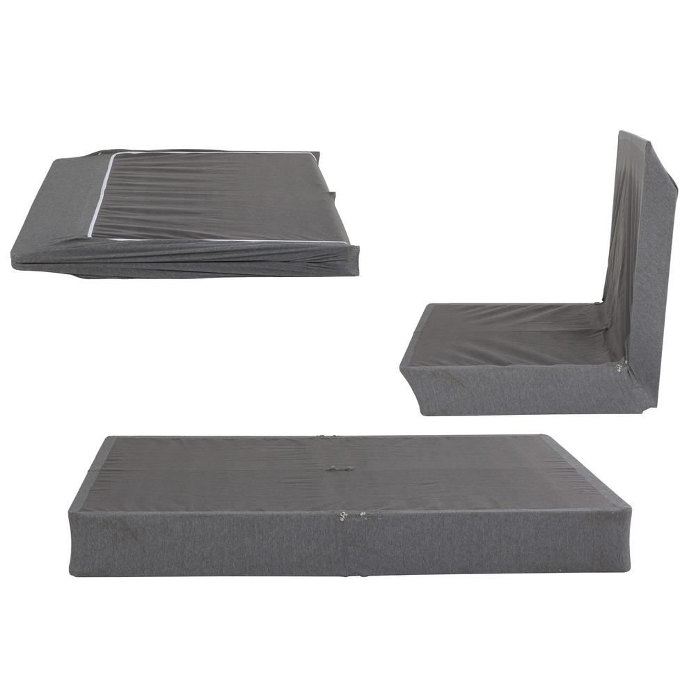 Yuffie 9 in. Foldable Metal Mattress Foundation Box Spring, King. Picture 5