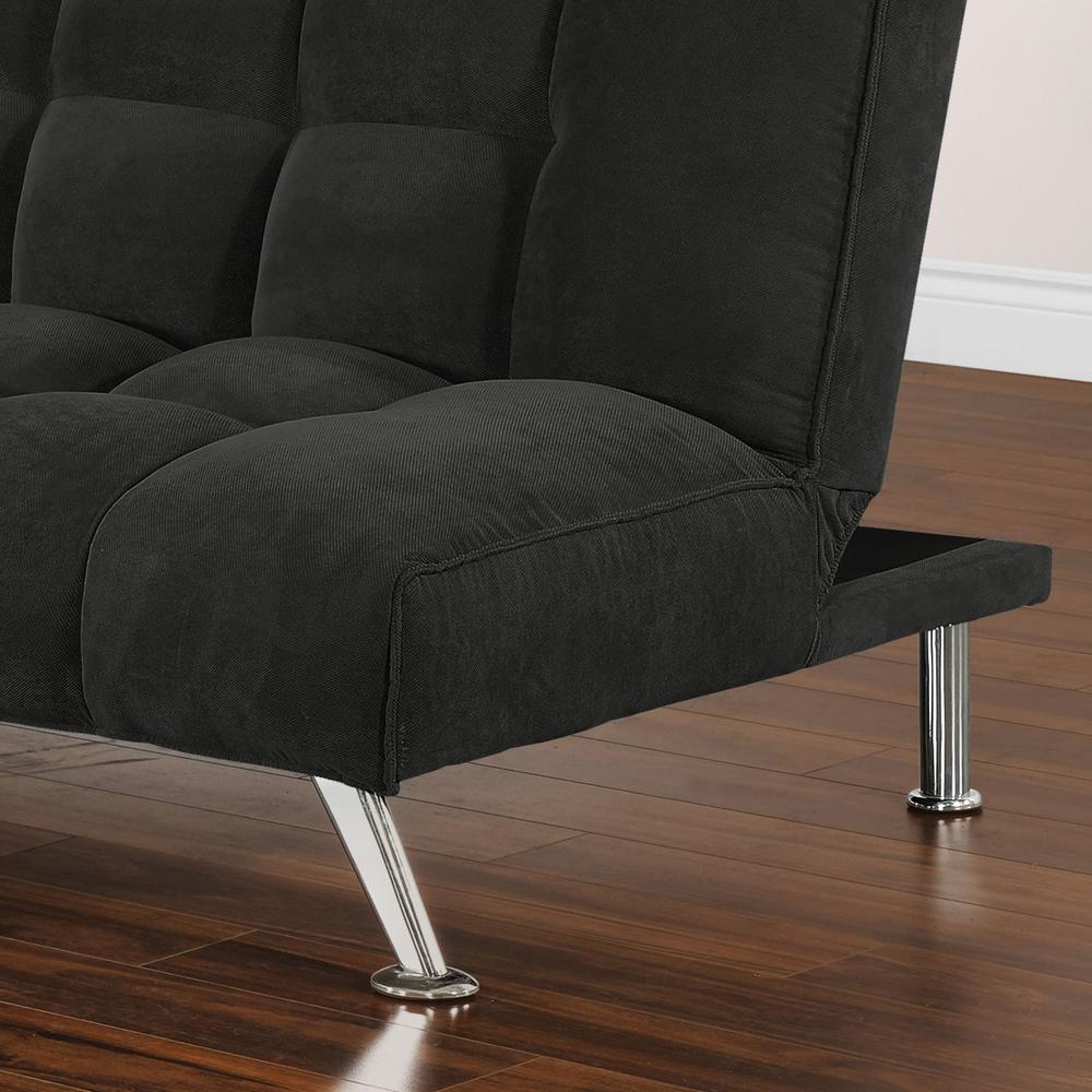 Humphrey 75 in. Black Klik Klak Sleeper Sofa Bed. Picture 7