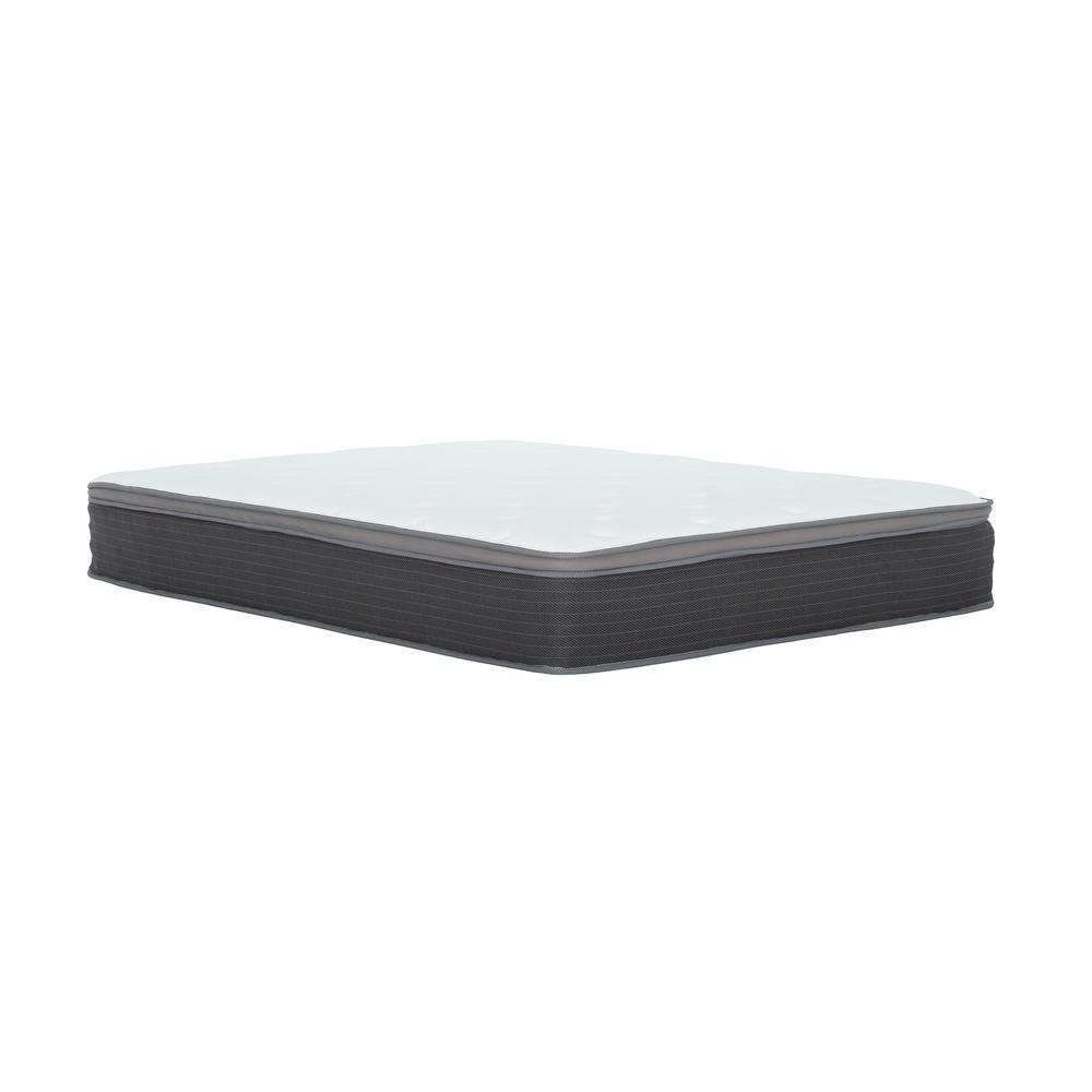 Evena 12 in. Pocket Spring Hybrid Euro Top Bed in a Box Mattress, King. Picture 2