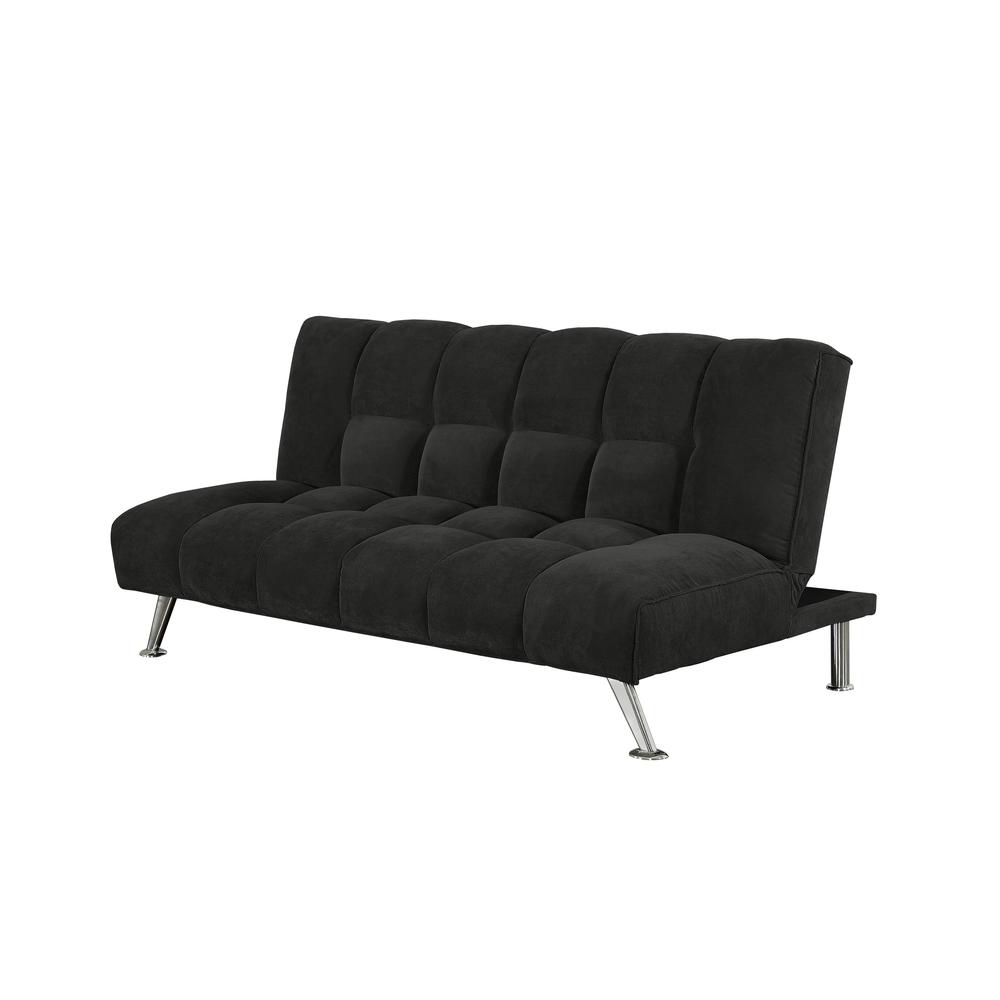 Humphrey 75 in. Black Klik Klak Sleeper Sofa Bed. Picture 1