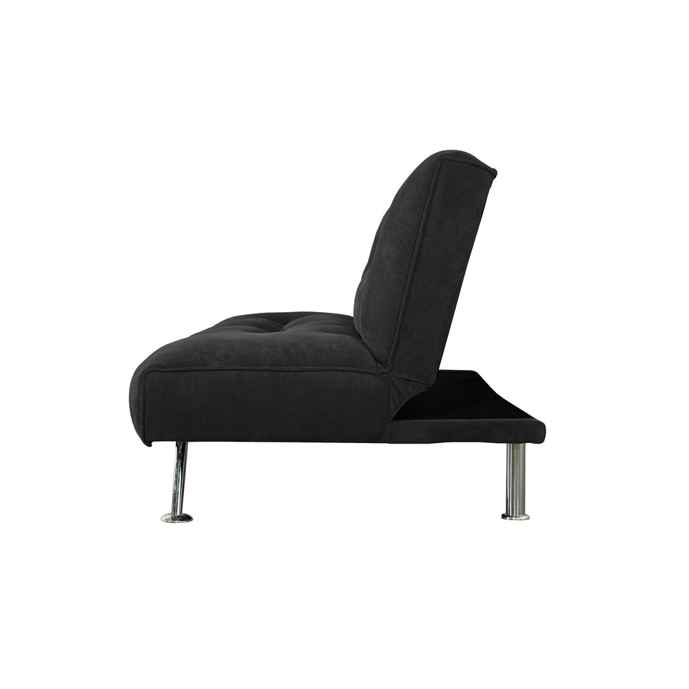 Humphrey 75 in. Black Klik Klak Sleeper Sofa Bed. Picture 5