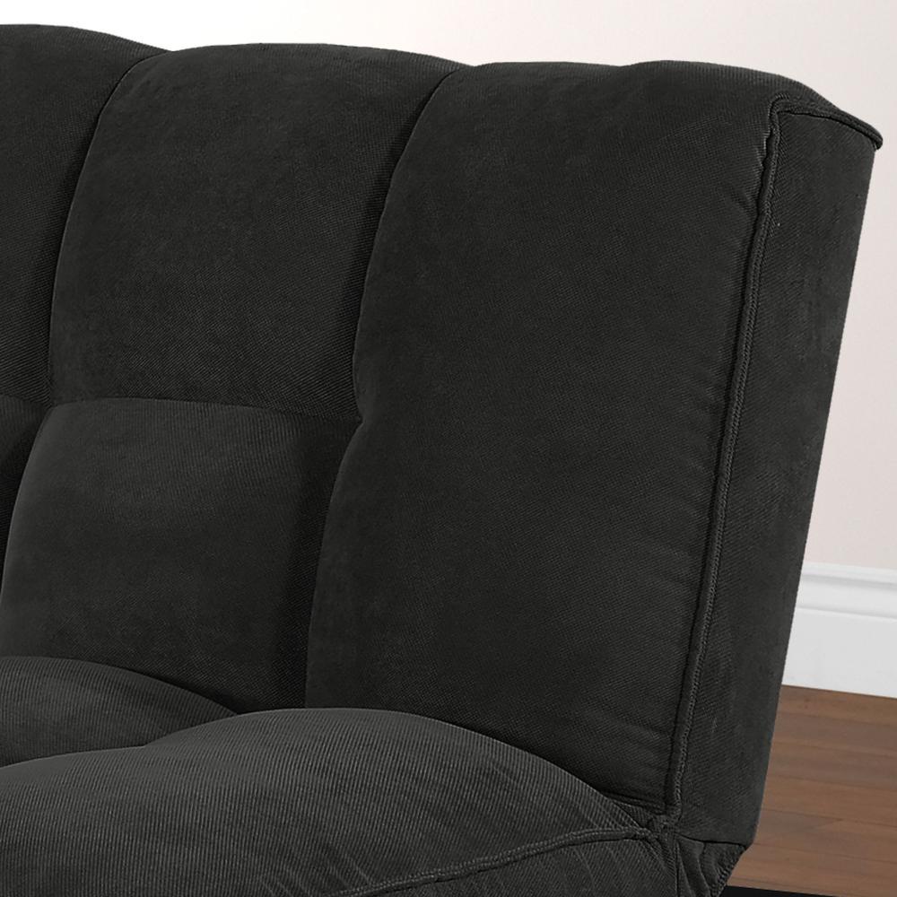 Humphrey 75 in. Black Klik Klak Sleeper Sofa Bed. Picture 6