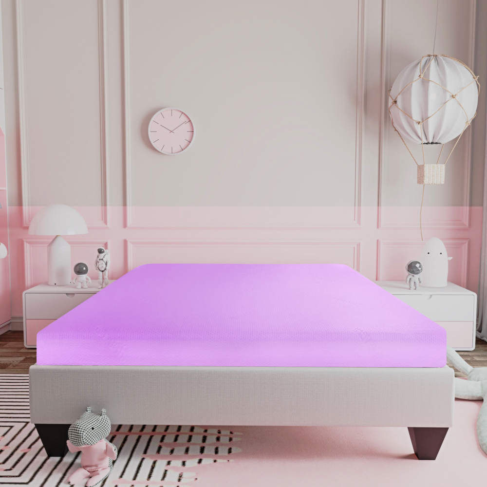 Tifa Pink 6 in. Firm Gel Memory Foam Bed in a Box Mattress,Full. Picture 5