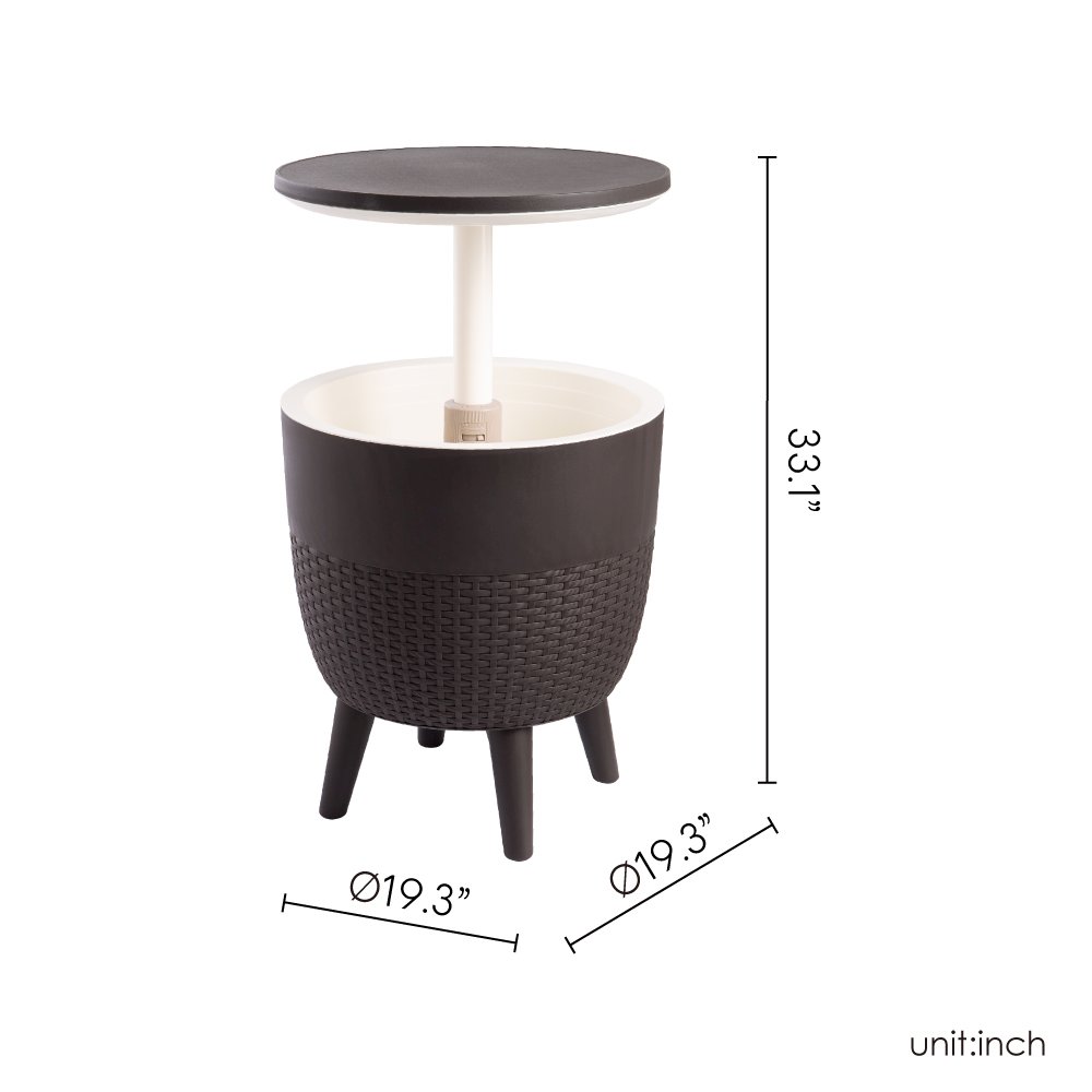 Lagoon Cancun 2-In-1 Side Table and Cooler. Picture 7