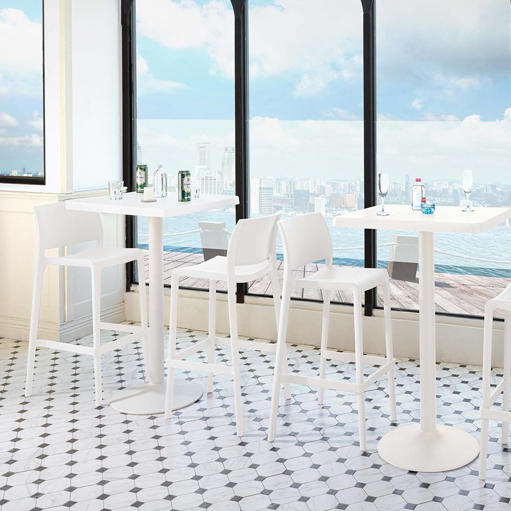 Sensilla Resin Stackable Bar Stool Set of 2. Picture 4