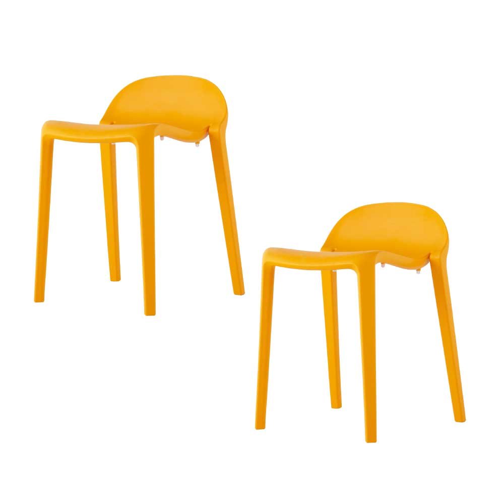 Lagoon Joyous Resin Stackable Short Stool Set of 2. Picture 1