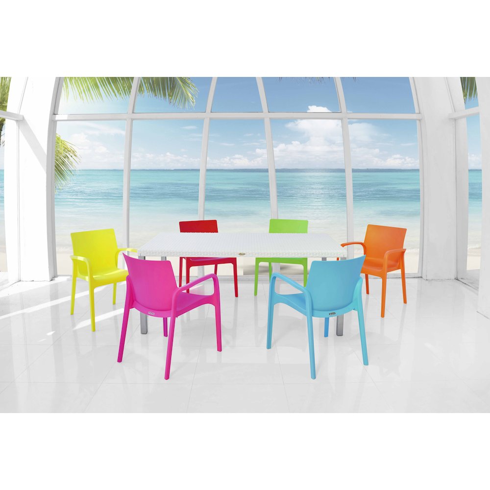 Lagoon Alissa Resin Stackable Dining Armchair Set of 2. Picture 7