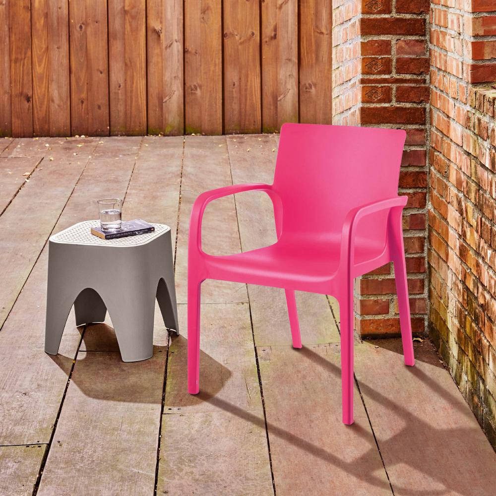 Lagoon Alissa Resin Stackable Dining Armchair Set of 2. Picture 4