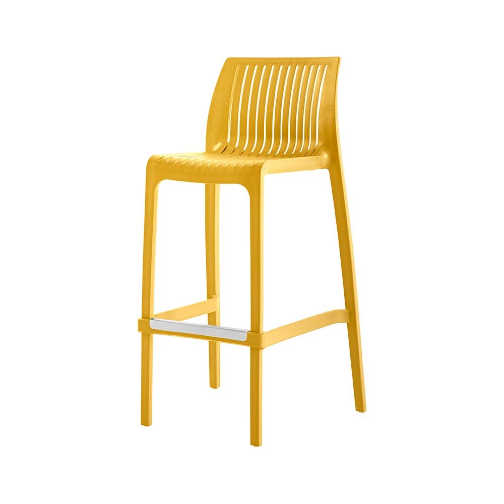 Milos Resin Stackable Bar Stool Set of 2. Picture 3