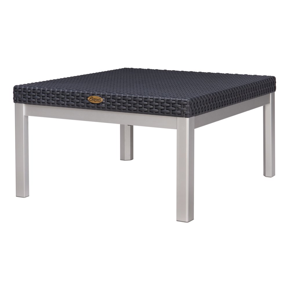 Russ Rattan Coffee Table with Aluminum Legs. Picture 1