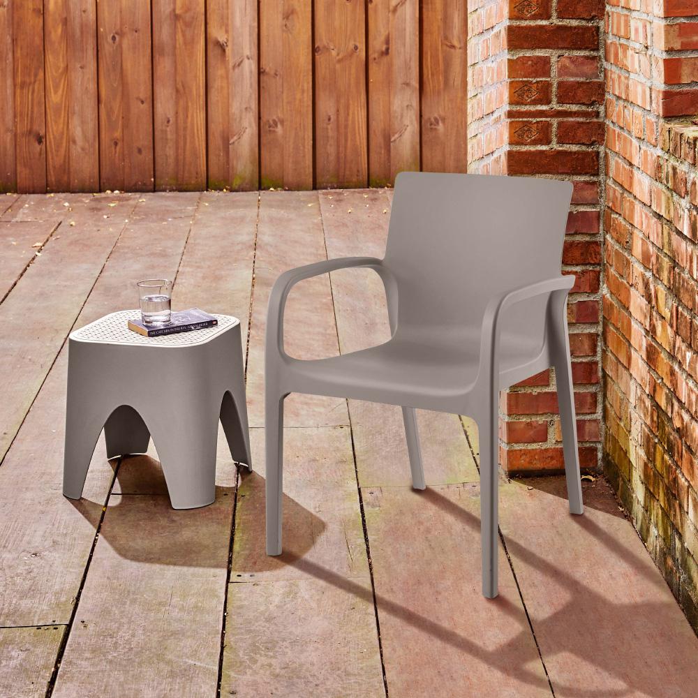Lagoon Alissa Resin Stackable Dining Armchair Set of 2. Picture 3
