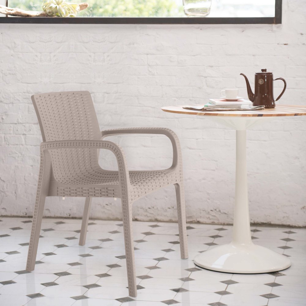 Lagoon Koppla Resin Stackable Dining Armchair Set of 2. Picture 2