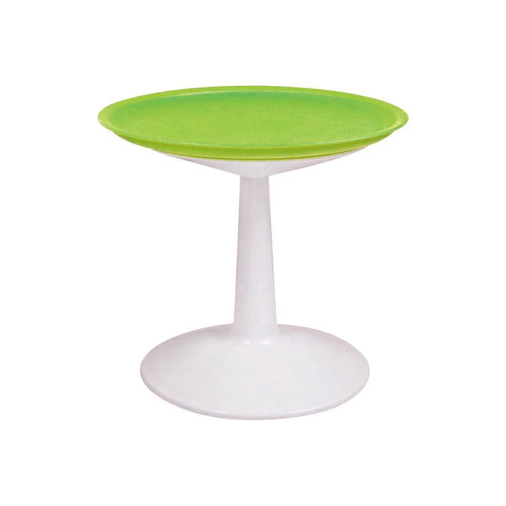Lagoon Sprout Resin Adjustable Round Side Table. Picture 1